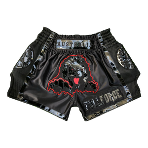 Pantalones Cortos de Boxeo Muay Thai Retro Bordados, Corte Clásico Tailandés, Conjunto de Entrenamiento de MMA, Ropa Deportiva Unisex de Spandex/Nailon - Product Image 1
