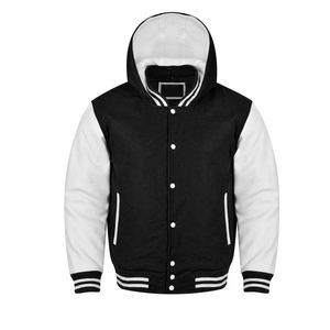 Chaqueta Deportiva Arbaz con Cremallera, Reversible, para Invierno y Primavera, Estilo Vintage Varsity Hip Hop, Tejido de Lana Transpirable, Delgada - Product Image 1