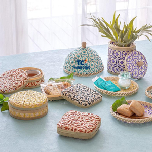 Boîte de rangement en bambou de conception spéciale fabriquée au Vietnam pour la décoration de la maison de cuisine Prix - Product Image 2