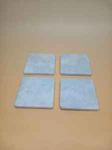 Juego de 4 Posavasos de Mármol Travertino, Posavasos de Piedra Natural, Estilo Minimalista Moderno para el Hogar - Product Image 4