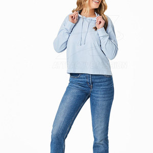 Sudadera Holgada de Mujer a Precio Bajo, Sudadera Holgada de Mujer en Tela de Algodón Premium, Atuendo Informal Transpirable - Product Image 6