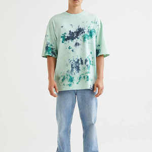 T-shirt décontracté surdimensionné pour homme de haute qualité en coton bouclette épais 250g avec épaules tombantes et col rond, personnalisable, faible MOQ - Product Image 3