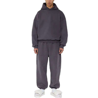 Ensemble de survêtement décontracté unisexe en molleton de coton épais, respirant, à séchage rapide, avec impression 3D en relief, pour l'hiver (sweat à capuche et pantalon)