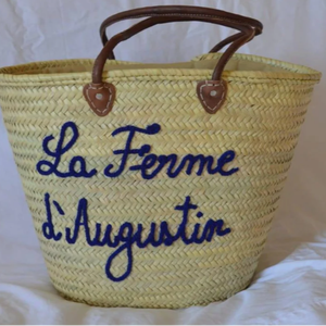 Cesta Marroquí de Primera Calidad, Cesta Delgada Estilo Mercado Francés, Bolso de Playa - Product Image 1