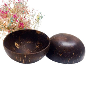 Premium Coconut Wooden <b>Bowl</b> <b>for</b> Salad Smoothie <b>Dessert</b> and Home Kitchen Eco Friendly Reusable - Product Image 2