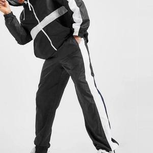 Conjunto Deportivo Personalizado para Hombre, Chaqueta Cortavientos con Paneles Blancos y Negros, Sudadera con Capucha, Ligero, Impermeable, para Correr - Product Image 2