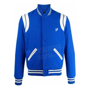 High Quality Custom Private Label All Wool Winter High Street Baseball <b>Bomber</b> <b>Varsity</b> <b>Jacket</b> for <b>Men</b> - Product Image 1