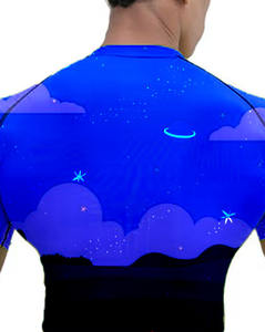 Men's Half Sleeve Quick Dry Compression Workout Shirt Skinny Fit Spandex Long <b>Rash</b> <b>Guard</b> for <b>BJJ</b> MMA Sublimated Plain Pattern - Product Image 4