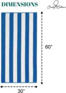 Serviette de plage de golf en coton de haute qualité surdimensionnée avec de larges rayures, vente en gros de Karur - Product Image 3