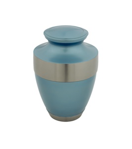 Urne de crémation en aluminium de style européen la plus exigeante avec design personnalisable de l'exportateur indien - Product Image 1