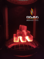 Coquille de noix de coco écologique de qualité supérieure Briquettes de charbon noir Briket sans fumée à haute teneur en calories et faible en cendres Indonésie-CocoRiki