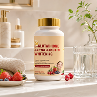 Pilules de soin de la peau blanchissantes et antioxydantes à base de L-Glutathion, Alpha Arbutine et Vitamine C pour l'amélioration de la beauté et l'éclaircissement de la peau chez l'adulte