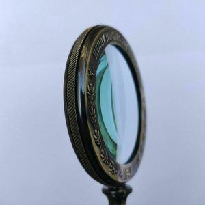 Loupe à main antique avec poignée en laiton lourd Cadeau nautique vintage - Product Image 2