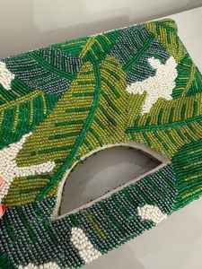 Bolso con cuentas multicolor con asa, bolso de mano, bolso de mano informal, artesanía india, hecho a mano, bolso Baguette, - Product Image 3