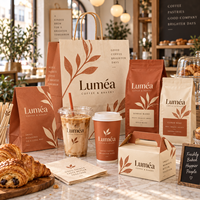 Emballages personnalisés pour cafés AT PACK avec des sacs à café, des gobelets en papier, des boîtes à emporter et des sacs en papier, emballages pour cafés en gros