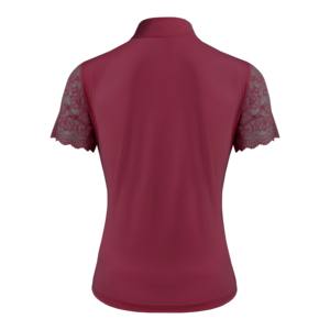 Camisa de equitación plisada de manga larga con ribete de encaje y material de neopreno para montar a caballo, para estribos y látigos - Product Image 3