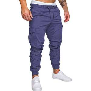 Men Joggers Pants Casual Men's Track pants Custom Cotton Jogging Sweatpants men's pants Cotton Polyester OEM Service - Product Image 1