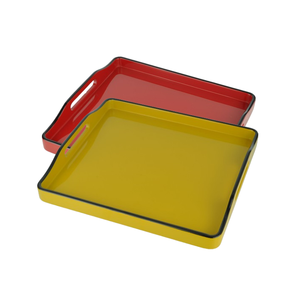 Bandeja de madera lacada, manijas artesanales de arte popular multifuncionales respetuosas con el medio ambiente para servir comida, tamaño de Color personalizado Vietnam - Product Image 4