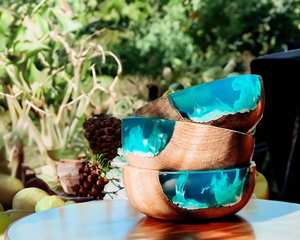 Ensaladera de resina para cocina y mesa, nuevo diseño, cuenco de resina para servir, vajilla hecha a mano para el hogar y el jardín, cuencos personalizados - Product Image 6