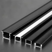 Profilé en aluminium personnalisé pour bande lumineuse LED encastrée dans un meuble, diffuseur de lumière en aluminium, profilé LED