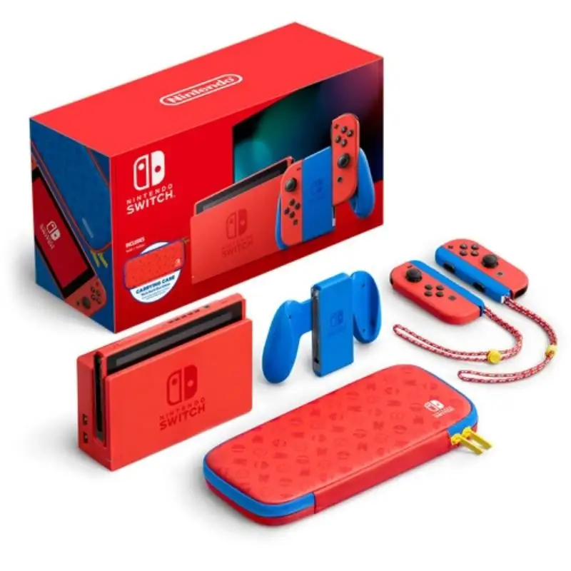 Consola de juegos Mario, edición roja y azul, descuento de fábrica, Nin_tendos