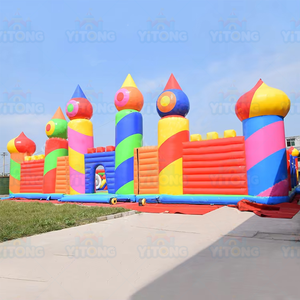 Parque de atracciones inflable de buena calidad, equipo de instalaciones, trampolín, parque de diversión, parque infantil para niños - Product Image 1