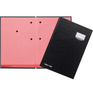 แฟ้มพลาสติก PAGNA De Luxe A4 สีดำ/ชมพู 20 ช่อง - Product Image 1