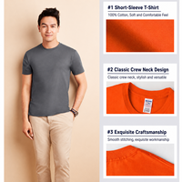 T-shirt en coton surdimensionné personnalisé 180 GSM à manches courtes, col rond, coupe classique, tee-shirt vierge pour hommes et femmes avec impression de logo en relief personnalisée