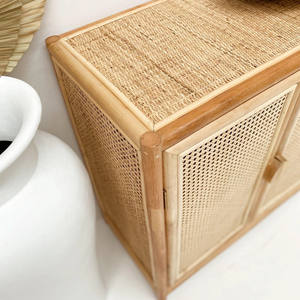 <b>Cabinet</b> Cupboards Modern <b>Rattan</b> Cupboard Storage <b>Cabinets</b> Wholesale for Dining Room & Kitchen - Product Image 3