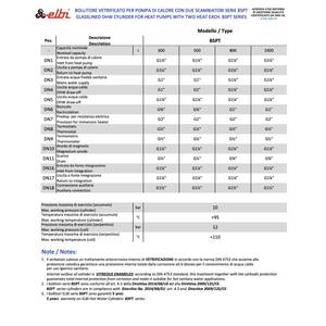 Chauffe-eau à pompe à chaleur Elbi BSPT 500 litres avec réservoir en verre et deux échangeurs fixes - Product Image 4