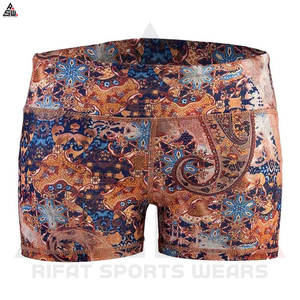 Pantalones cortos transpirables de mujer de nuevo estilo superventas pantalones cortos de lona de cintura elástica de alta calidad pantalones cortos al por mayor - Product Image 5