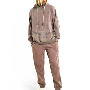 Survêtements surdimensionnés pour hommes Survêtements délavés à l'acide de haute qualité Street Wear - Product Image 1