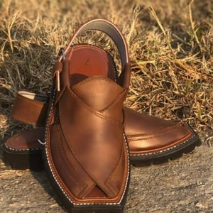 Sandales faites à la main en cuir de couleur marron pour hommes dans toutes les tailles et couleurs personnalisables 2025 - Product Image 1