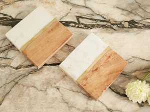 Super vente marbre Look multicolore napperons pour hôtel maison cadeaux utiliser thé Table basse Style modèle sous-verres en pierre - Product Image 3