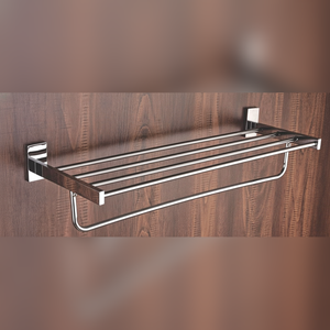 ราวแขวนผ้าเช็ดตัวทองเหลืองเกรดเชิงพาณิชย์สำหรับติดผนังในโรงแรม ป้องกันสนิม ผู้จัดจำหน่ายราวแขวนผ้าเช็ดตัวในห้องน้ำ - Product Image 2