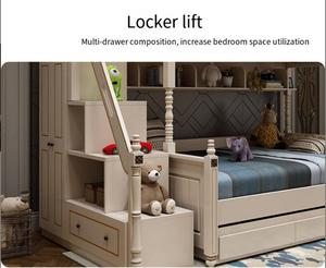 Castello principessa bambini mobili rosa camera da <span class=keywords><strong>letto</strong></span> <span class=keywords><strong>letto</strong></span> ragazza moderna casa ragazzo camera da <span class=keywords><strong>letto</strong></span> letti a castello in legno con scivolo - Product Image 5