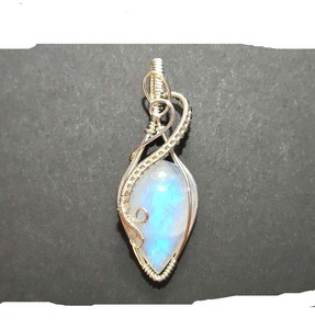 จี้ควอทซ์หลายสีหลายสีแบบวินเทจประดับด้วยลวดหุ้มด้วยเงินสเตอร์ลิงโรสโกลด์แฟชั่นใหม่ล่าสุด - Product Image 4