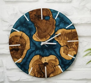 Reloj de pared de resina de madera de diseño moderno, sala de estar y productos más vendidos de lujo, reloj de pared de resina de madera a bajo precio - Product Image 5