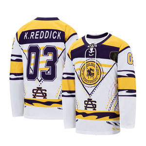 OEM Tackle Twill Team Hockey Wear Sublimación personalizada Práctica Hockey sobre hielo Jersey 2025 - Product Image 5