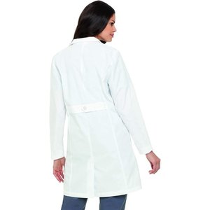 Bata de laboratorio médico blanca ajustada con bolsillo profesional para mujer, bata de laboratorio blanca para mujer Doctor Hospital - Product Image 2