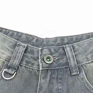 Short en jean décontracté à motif uni pour hommes, vêtements d'entraînement de haute qualité Offre Spéciale le style High Street - Product Image 2