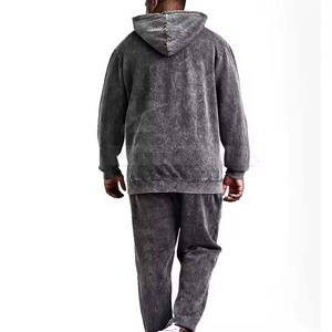 Conjunto de Pantalones y Chaqueta de Dos Piezas para Hombre, Estilo Deportivo, Transpirable, para Invierno, con Técnica de Lavado Ácido, Precio Competitivo, Alta Calidad - Product Image 2