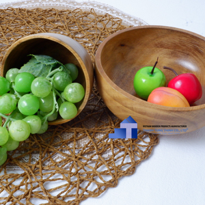 ชามไม้อะคาเซียสำหรับเสิร์ฟเครื่องครัวชามไม้สำหรับผู้ผลิตจากเวียดนาม - Product Image 6