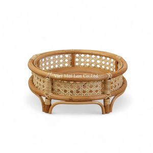 Wholesale Handmade Rattan Tray From Vietnam For Serving Food Drinks And Home Decor Export Market - Product Image 2