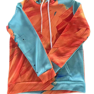 Factory Custom High Quality <b>Men's</b> Regular Fit Polyester Fleece <b>Pullover</b> Hoodie Quick Dry Breathable Eco-Friendly Sublimation OEM - Product Image 6