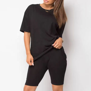Vente en gros Ensemble 2 pièces pour femmes sur mesure Streetwear avec logo personnalisé pour femmes Ensemble décontracté pour femmes Service OEM - Product Image 2