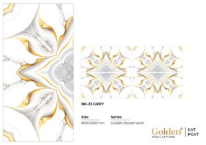 Revêtement de sol Golden Dynasty, aspect marbre, brillant, vitrifié, 600x1200 mm, design contemporain, intérieur, villa, hôtel, appartement - Product Image 5