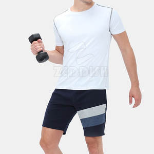 Short décontracté pour hommes à taille élastique de haute qualité nouveauté short de jogging respirant avec motif solide du Pakistan - Product Image 5