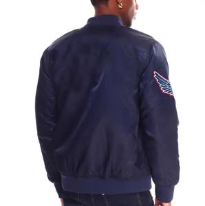 การออกแบบที่กําหนดเองเบสบอลเสื้อแจ็คเก็ตบอมเบอร์แพทช์ที่มีคุณภาพสูงเย็บปักถักร้อยโลโก้ผู้ชายแจ็คเก็ตเบสบอล - Product Image 6