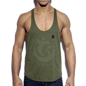 Débardeur de gymnastique respirant de haute qualité pour hommes débardeur d'exercice décontracté avec tissage tricoté ventes directes d'usine - Product Image 3